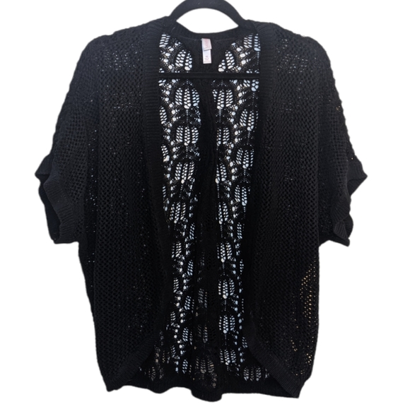 Xhilaration Black Knit Short Sleeve Cardi - Size XS 🖤 - Picture 2 of 7